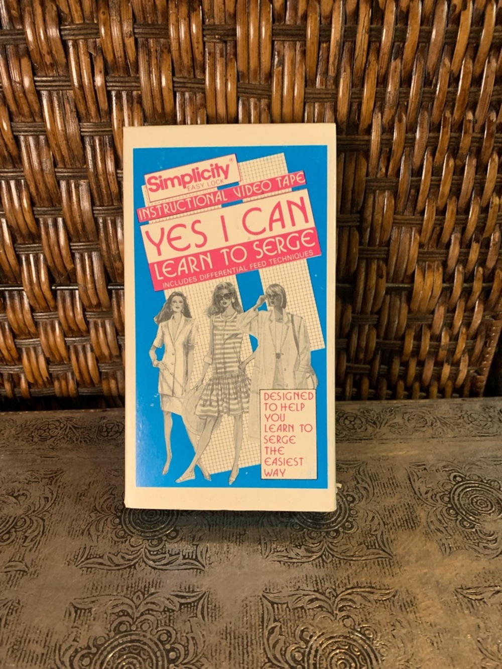 Vintage Simplicity Yes I Can Learn to Serge VHS